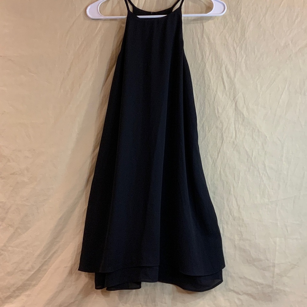 Little Black Halter Mini Dress